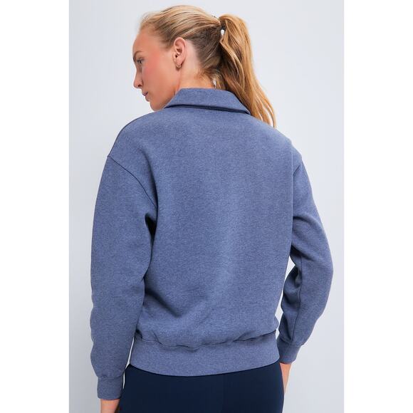 TUCKERNUCK SPORT Heathered Indigo Perry Pullover Size M NWT - Picture 2 of 7